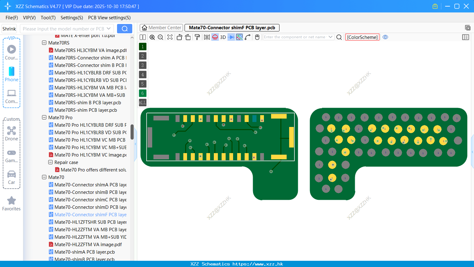 Huawei Mate70-Connector ShimF PCB Layer